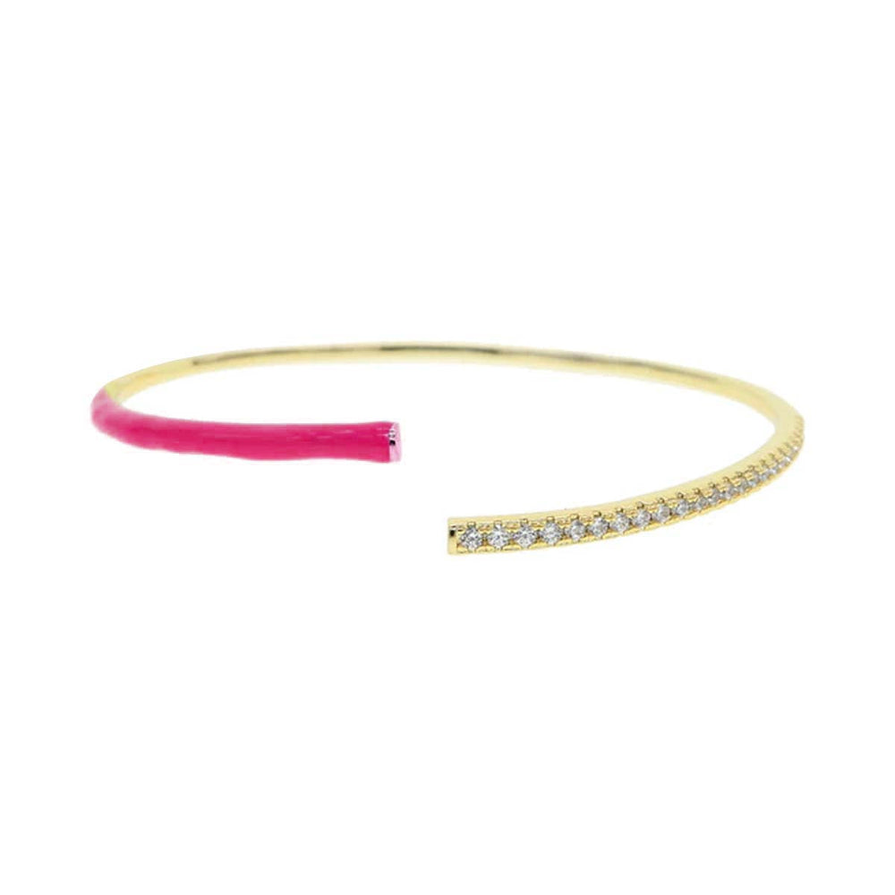 Buy You & Eye Pave Cubic Zirconia Open Bangle Online for Women | Free 3-Hour Delivery in Dubai | You & Eye UAE