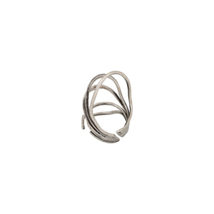 Layered Twisted Wire Silver Tribal Ring | You & Eye