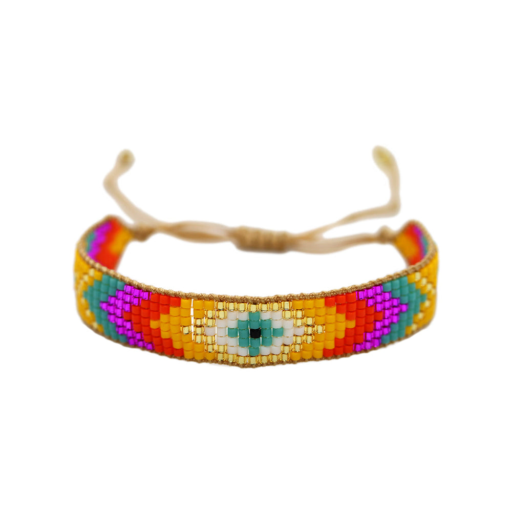 Evil Eye Rainbow Beads Bracelet | You & Eye