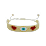 Red Hearts Beads Bracelet | You & Eye