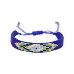 Oval Evil Eye Indigo Beads Bracelet | You & Eye