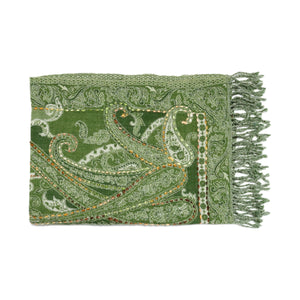 Buy You & Eye Green Paisley Weave Shawl Online for Women | Free 3-Hour Delivery in Dubai | You & Eye UAE