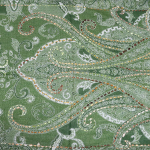 Buy You & Eye Green Paisley Weave Shawl Online for Women | Free 3-Hour Delivery in Dubai | You & Eye UAE