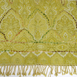 Buy You & Eye Yellow Classic Pattern Weave Shawl Online for Women | Free 3-Hour Delivery in Dubai | You & Eye UAE