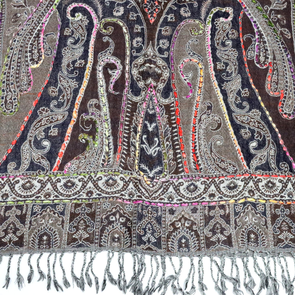 Buy You & Eye Brown Classic Pattern Weave Shawl Online for Women | Free 3-Hour Delivery in Dubai | You & Eye UAE