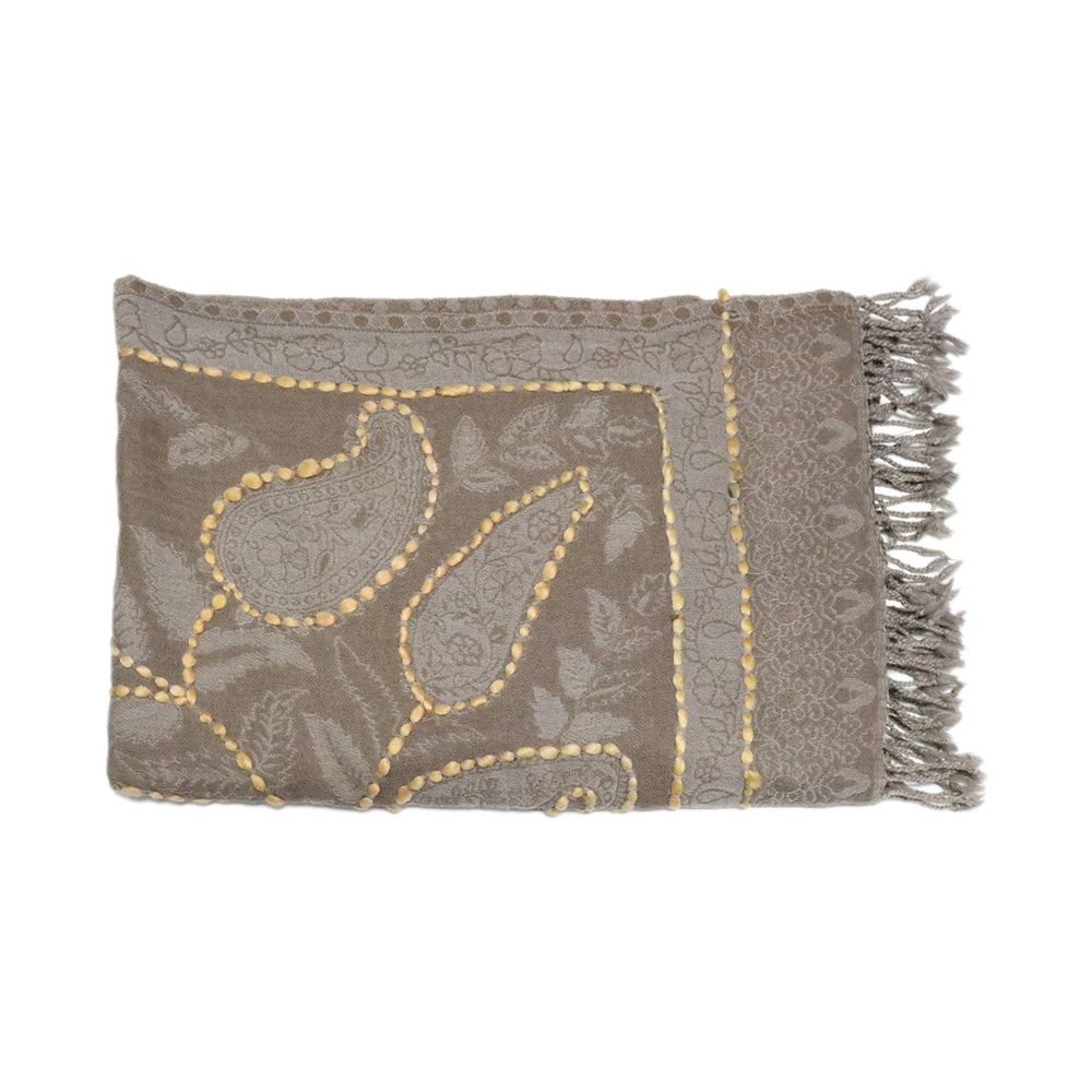 Buy You & Eye Dark Brown Paisley Weave Shawl Online for Women | Free 3-Hour Delivery in Dubai | You & Eye UAE