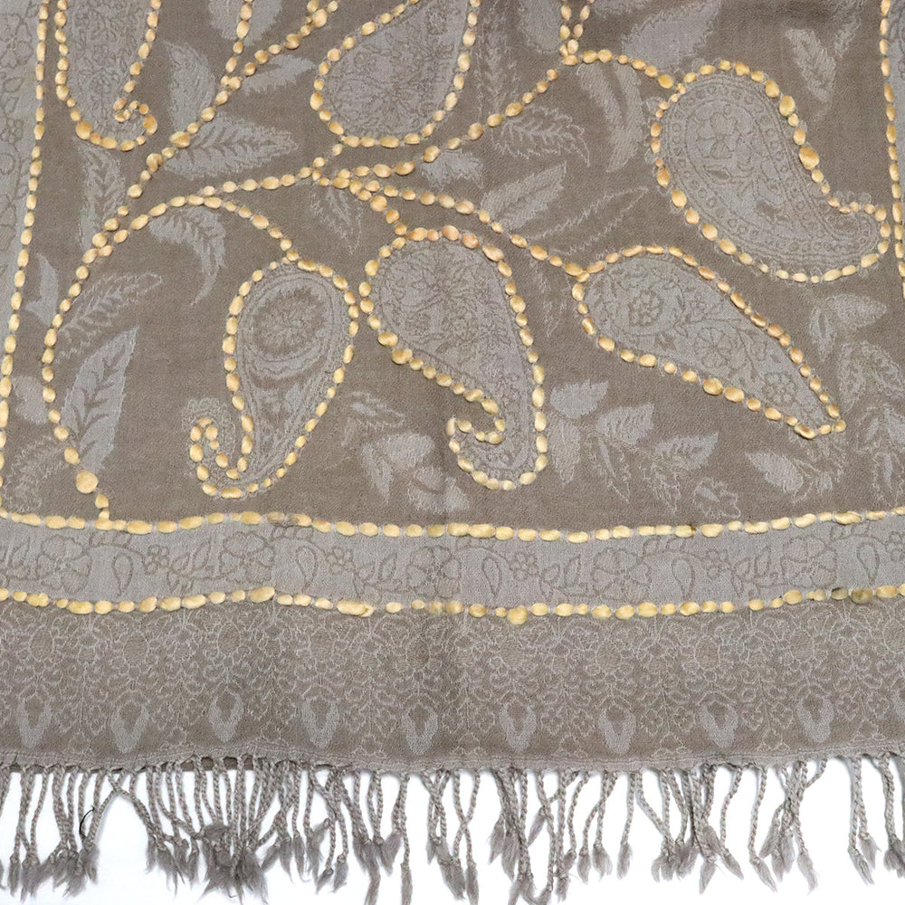 Buy You & Eye Dark Brown Paisley Weave Shawl Online for Women | Free 3-Hour Delivery in Dubai | You & Eye UAE