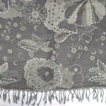 Buy You & Eye Light Grey Floral Weave Shawl Online for Women | Free 3-Hour Delivery in Dubai | You & Eye UAE