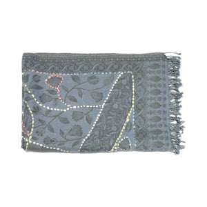 Buy You & Eye Smoky Blue Floral Weave Shawl Online for Women | Free 3-Hour Delivery in Dubai | You & Eye UAE
