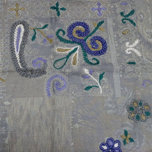 Buy You & Eye Blue and Grey Paisley Weave Shawl Online for Women | Free 3-Hour Delivery in Dubai | You & Eye UAE