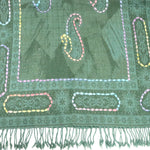 Buy You & Eye Dark Green Paisley Weave Shawl Online for Women | Free 3-Hour Delivery in Dubai | You & Eye UAE