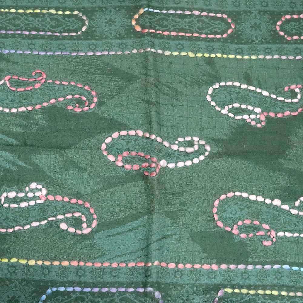 Buy You & Eye Dark Green Paisley Weave Shawl Online for Women | Free 3-Hour Delivery in Dubai | You & Eye UAE