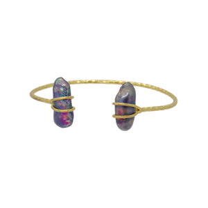 Buy You & Eye Double Barrel Pearl Cuff Bracelet Online for Women | Free 3-Hour Delivery in Dubai | You & Eye UAE