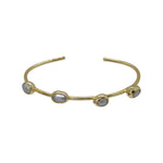 Buy You & Eye 4 Pearl & Gold Tone Cuff Bracelet Online for Women | Free 3-Hour Delivery in Dubai | You & Eye UAE