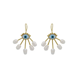 Buy You & Eye Pearl Ray Eye Earring Online for Women | Free 3-Hour Delivery in Dubai | You & Eye UAE