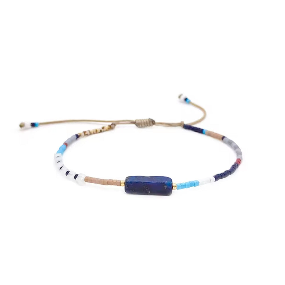 Buy You & Eye Blue Stone Miyuki Beads Bracelet Online for Women | Free 3-Hour Delivery in Dubai | You & Eye UAE