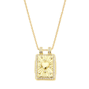 Buy You & Eye Gold Heart Necklace Online for Women | Free 3-Hour Delivery in Dubai | You & Eye UAE