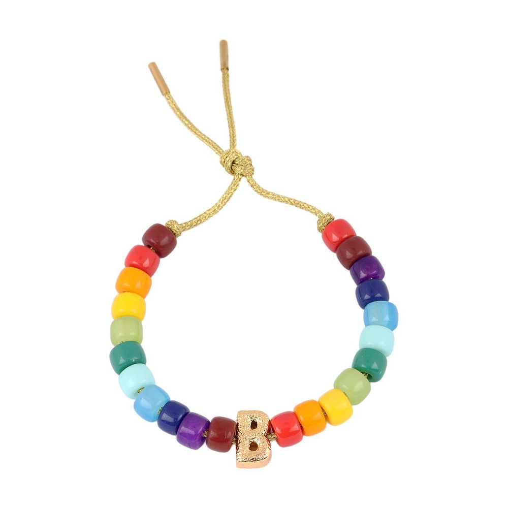 Initial Colorful Beads Bracelet | You & Eye