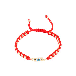 Evil Eye Beads Red Rope Bracelet | You & Eye