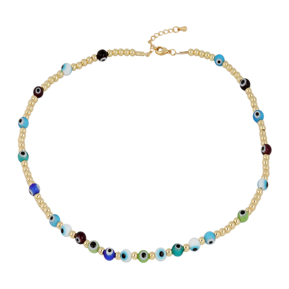 
                
                    Load image into Gallery viewer, Evil Eyes Beads Choker | You &amp;amp; Eye
                
            