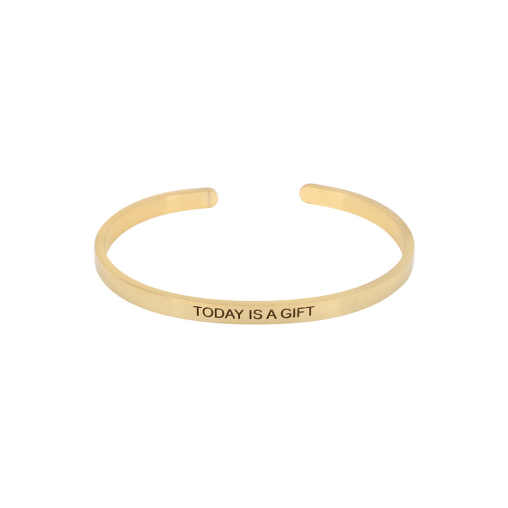 Today is a Gift Mantra Cuff Bracelet | You & Eye