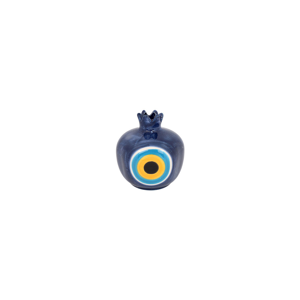 
                
                    Load image into Gallery viewer, Small Navy Evil Eye Pomegranate | You &amp;amp; Eye
                
            