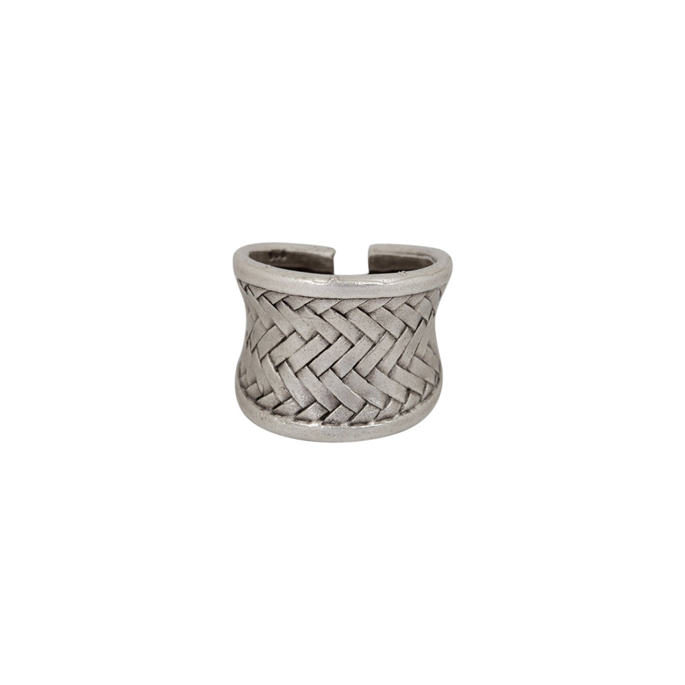 Basket Weave Silver Tribal Ring | You & Eye